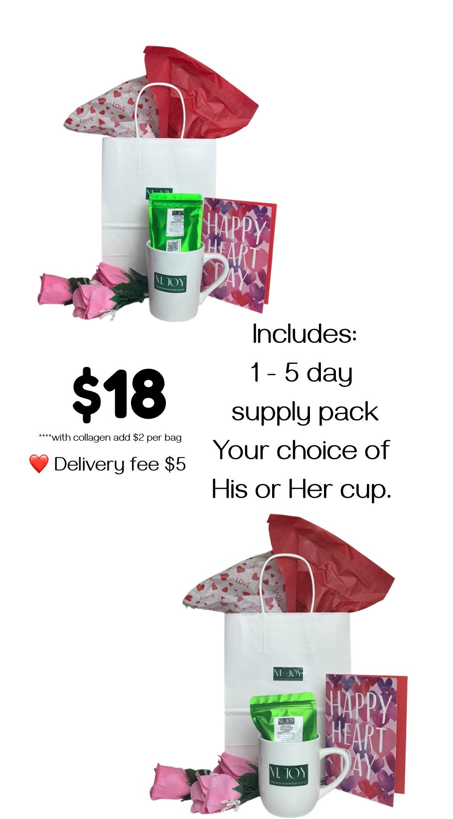 $18 M. JOY 5-Day Supply Gift set