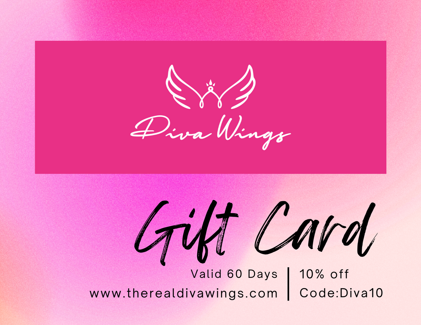 The Real Diva Wings Gift Card